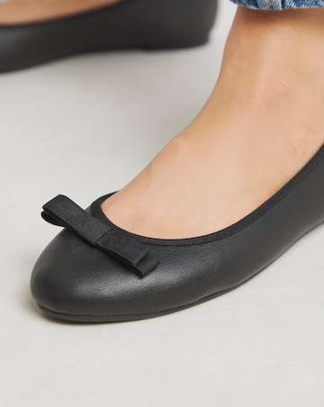 Simply Be Abundance Classic Bow Ballerina Shoes Standard D Fit