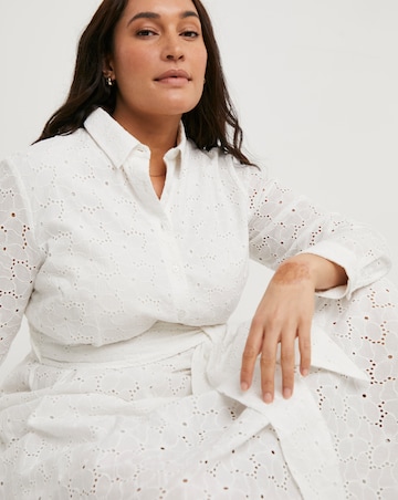 Joe Browns Hannah Cotton Broderie Midaxi Dress