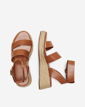 Only Minerva Wedge Espadrille Sandals with Adjustable Buckle Standard Fit