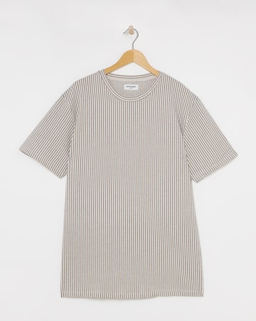 Jack & Jones Cruz Stripe T-Shirt - Cream