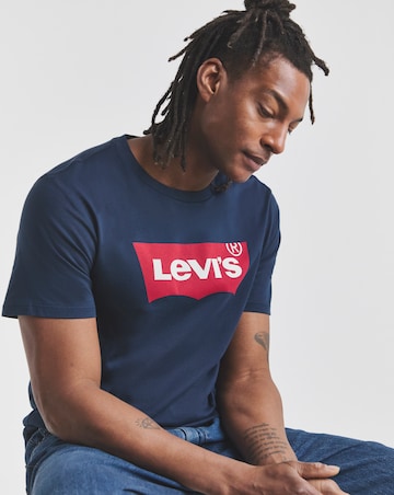 Levi's Classic Short Sleeve Batwing T-Shirt - Navy