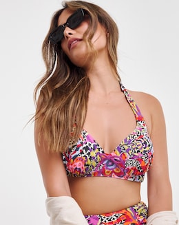 Joe Browns Zebra Non Wired Bikini Top