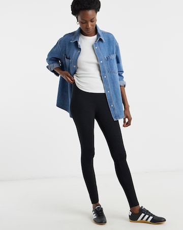 Black Jersey High Waisted Leggings