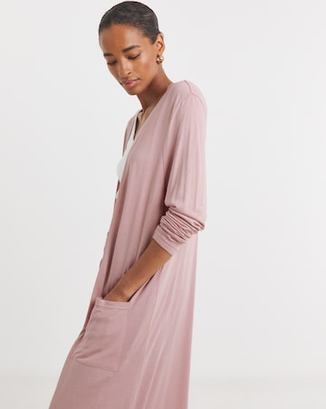 Rose Longline Pocket Cardigan