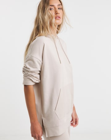 Simply Be Stone Oversized Hoodie