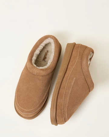 FatFace Lewis Suede Slipper - Tan