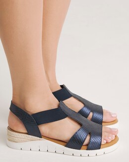Jillian Leather Elsa Sandal - Extra Wide Fit (EEE)