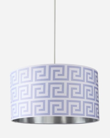 Joanna Hope Greek Key 35cm Shade with Silver Lining