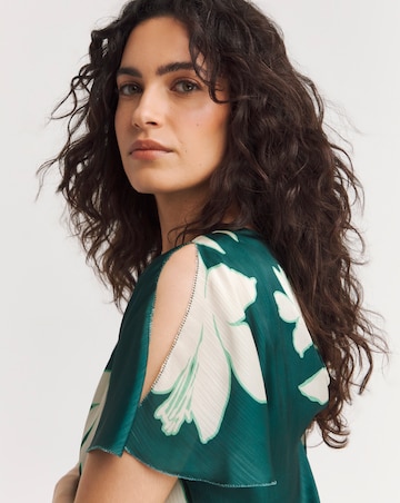 Joanna Hope Blouson Split Sleeve Dress