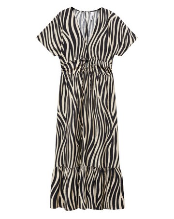 Mango Coloma Zebra Print Maxi dress