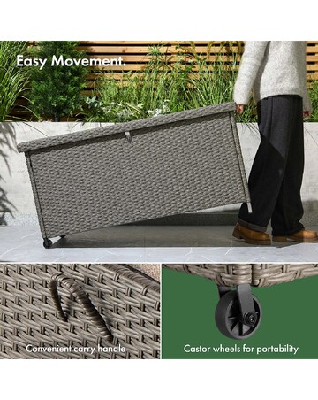 VonHaus Bali 290L Waterproof Outdoor Cushion Storage Box