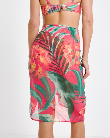 MAGISCULPT Tropical Print Midi Sarong