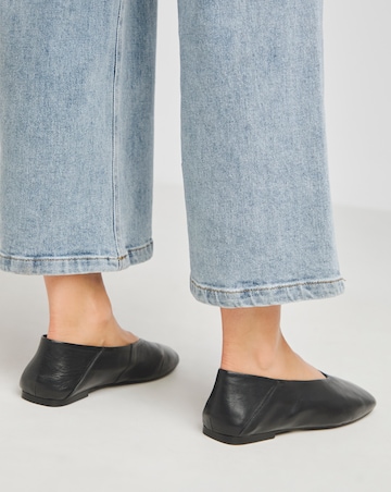 Primrose Soft Leather High Cut Ballerina Extra Wide EEE Fit