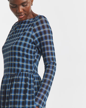 Mesh Long Sleeve Dress