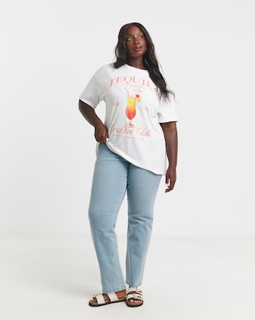 Simply Be White Tequila Slogan T-Shirt