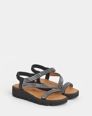 Heavenly Feet Fresco Strappy Sandals - Extra Wide Fit (EEE)