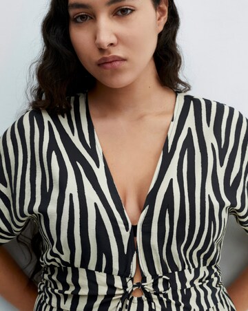 Mango Coloma Zebra Print Maxi dress