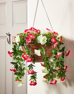 Artificial Summer Bloom Hanging Basket