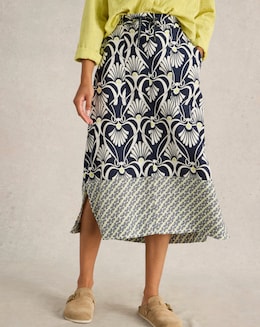 White Stuff Elle Linen Blend Skirt