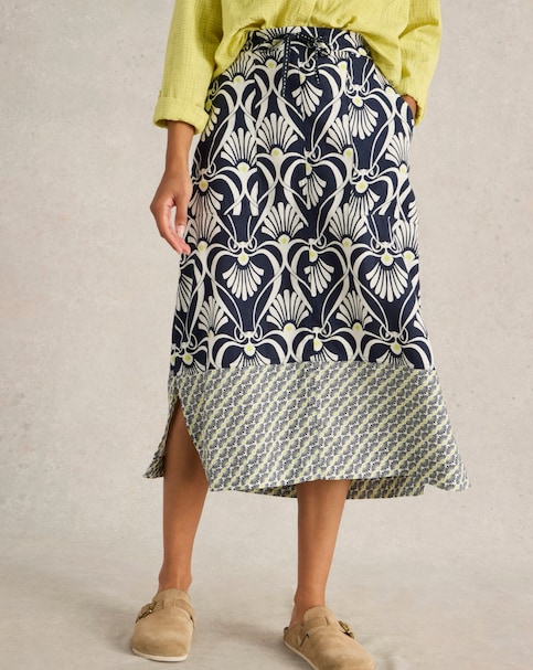 White Stuff Elle Linen Blend Skirt