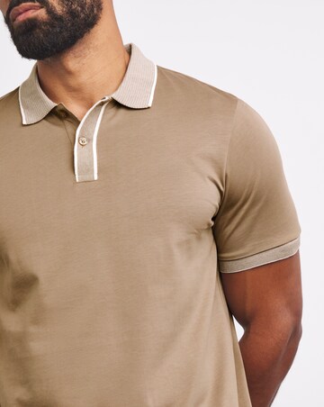 Folio Smart Supima Polo Long Length-Stone