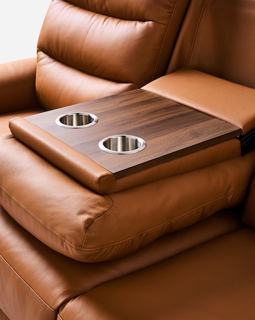 Dunne Faux Leather Power Recliner 3 Seater