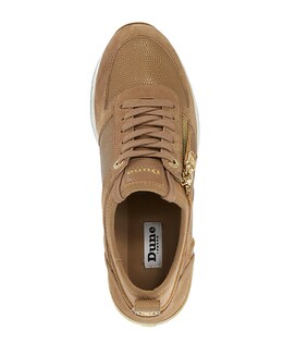 Dune Eiline Lace Up Wedge Leather Trainer Standard Fit
