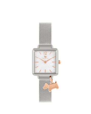 Radley Ladies Polished Silver Square Watch