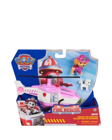 Paw Patrol Fire Rescue Vehicle Skye with Rescue Fire Chopper
