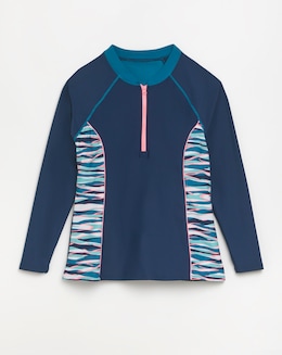 Sports Zip Up Rash Vest
