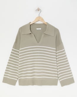 Anthology Milano Stitch Collar Jumper