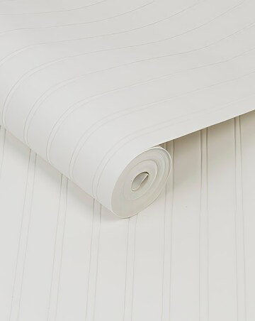 Superfresco Paintable Beadboard White Durable Heavy Duty Wallpaper
