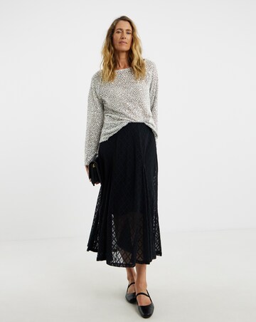 Mono Sequin Popcorn Slouch Top