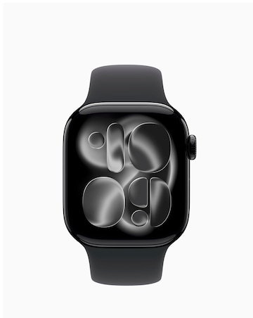 Apple Watch Series 11 GPS 46mm - Jet Black Aluminium/Black Sport Band - S/M