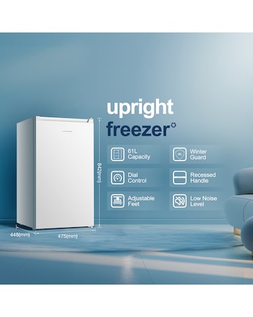 Fridgemaster MUZ4860E Under Counter Freezer - White E Rated 85 CM