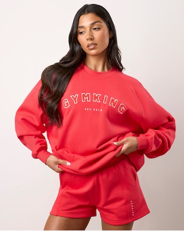 Gym King Shadow Oversized Crew Sweatshirt