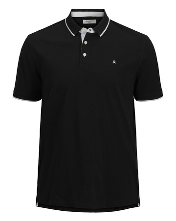 Jack & Jones Premium Paulos Tipped Polo - Black
