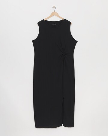Simply Be Black Jersey Twist Front Maxi Dress