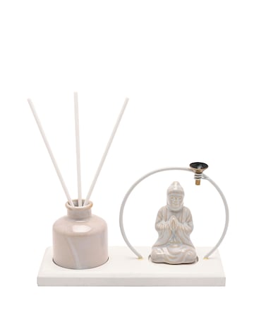 Serenity Buddha Incense & Diffuser Holder Gift Set