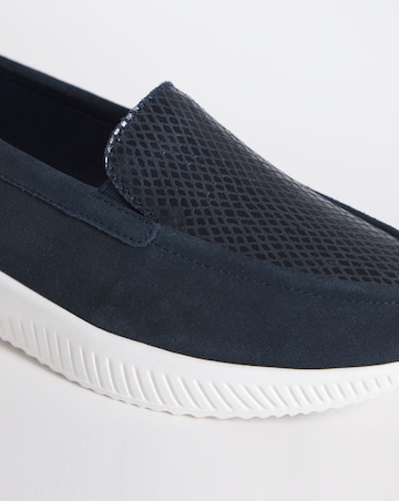 Heavenly Soles Fia Sporty Leather Loafer - Extra Wide Fit (EEE)