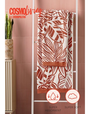 Cosmo Floral Cotton Pack of 2 Towels