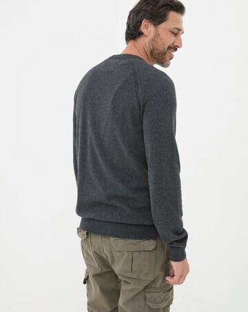 FatFace Rye Cashmere Cotton Crew Neck Jumper