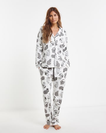 Pretty Secrets Button Through Cotton Pyjama Set
