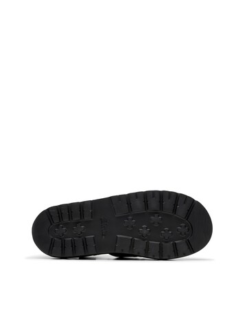 Clarks Black Orianna Leather Twist Sandal Standard Fit