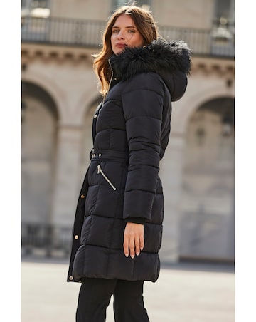 Sosandar Glam Padded Coat