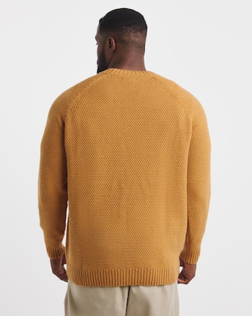 Nep Yarn Knitted Crew Neck Jumper