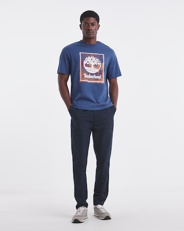 Timberland Logo Graphic Short Sleeve T-Shirt - Blue
