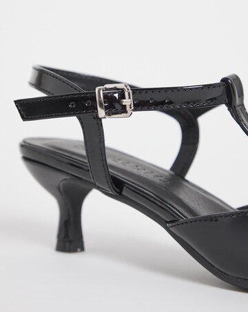 Fuji T Bar Pointed Toe Heeled Shoe - Extra Wide Fit (EEE)