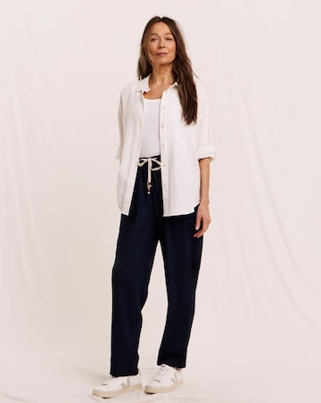 Julipa Petite Tapered Linen Trousers