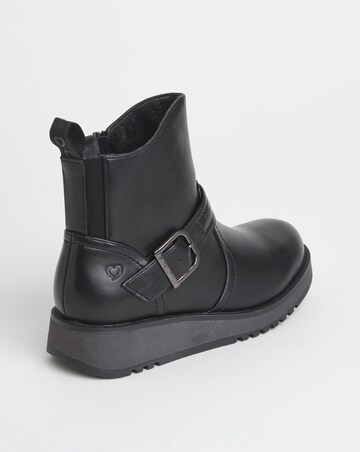Heavenly Feet Cherish Buckle Boots Ex Wide Fit